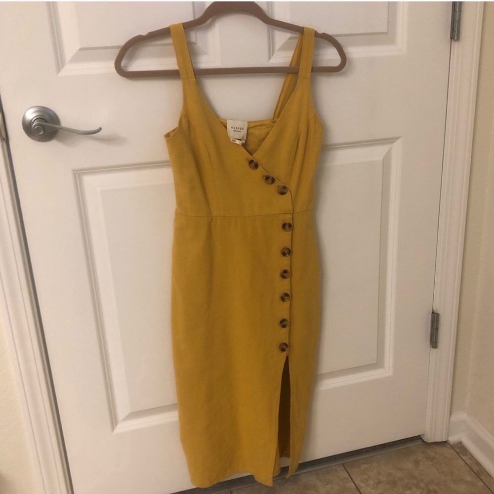 Harper wrap button dress